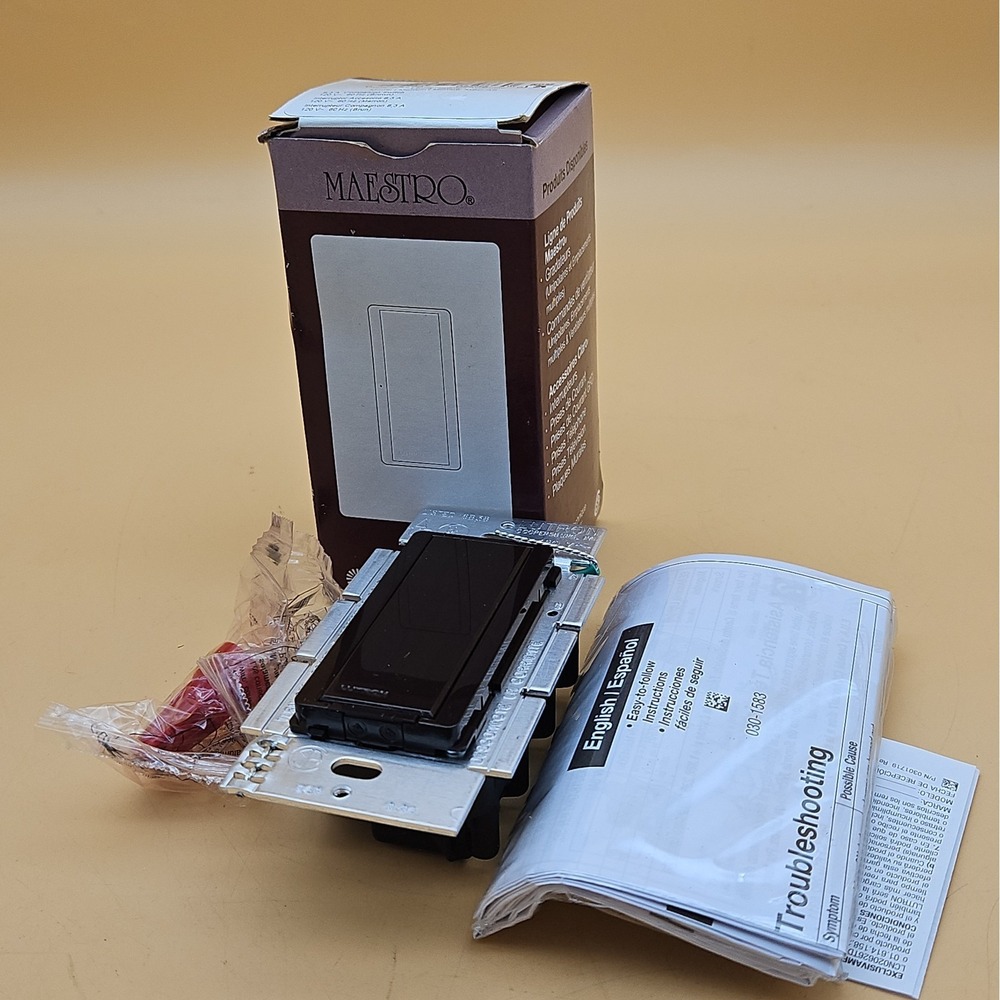 Lutron Maestro MA-AS-BR Brown Color Light Switch New Open Box